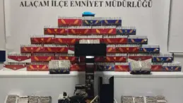 Alaçam’da 13 Bin Makaron Ele Geçirildi