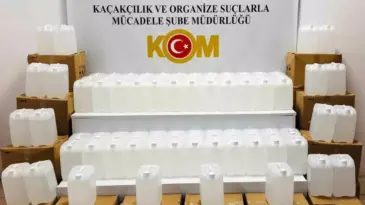 Samsun’da 1 Ton Kaçak Etil Alkol Ele Geçirildi