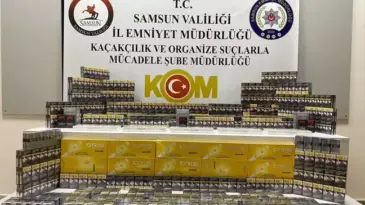 Samsun’da Kaçakçılık Operasyonu: 2 Gözaltı ve 884 Paket Kaçak Sigara Ele Geçirildi