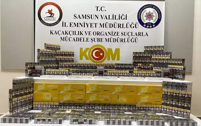 Samsun’da Kaçakçılık Operasyonu: 2 Gözaltı ve 884 Paket Kaçak Sigara Ele Geçirildi