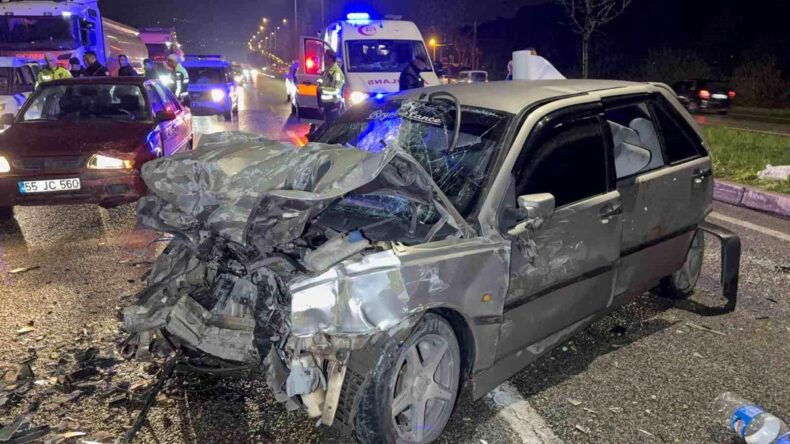 Samsun’da zincirleme trafik kazası: 6 yaralı